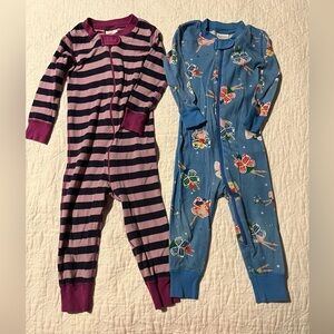 Hanna Andersson Cozy Purple and Blue Footies